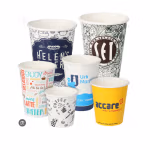 Printed paper coffee cups