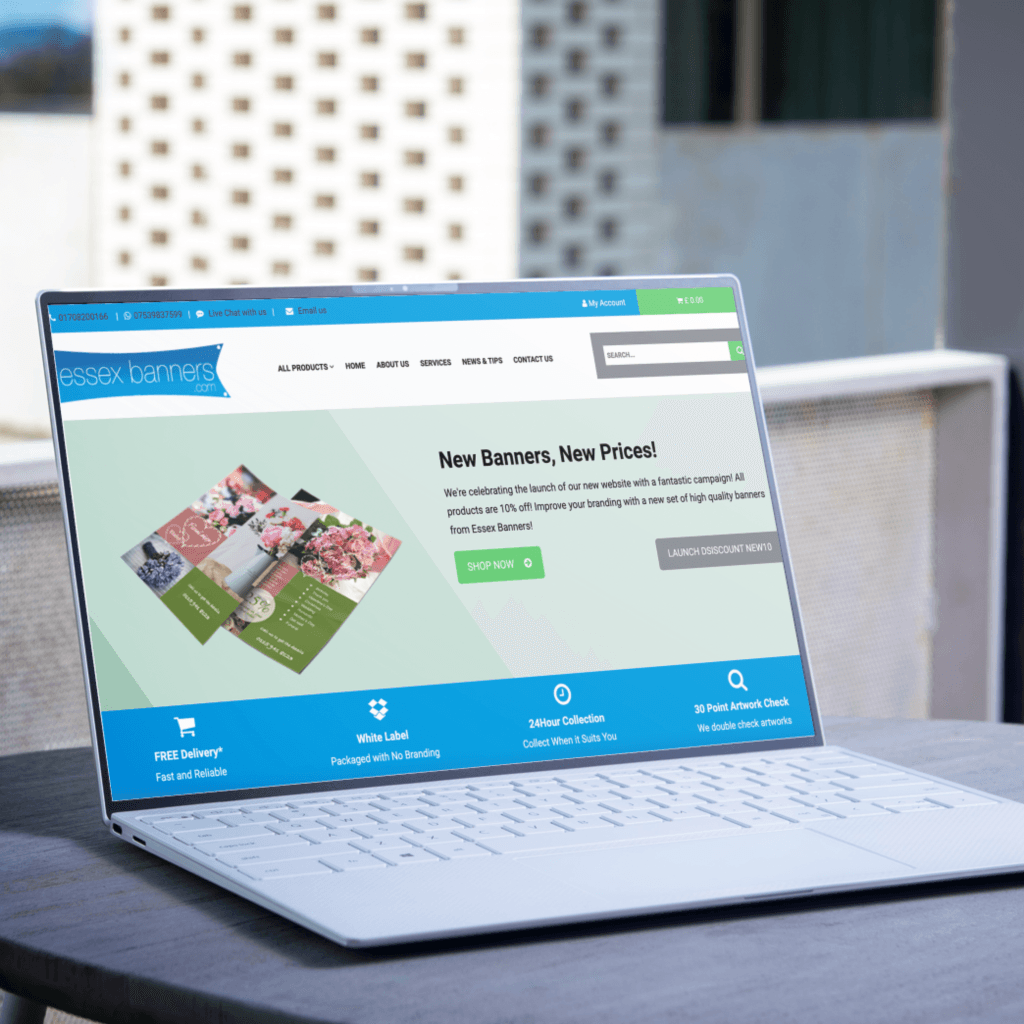 Essex banners website design