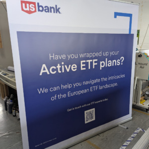 Wide roller banner printing