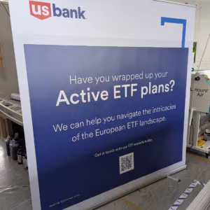 Wide roller banner printing