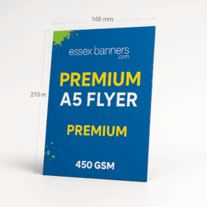 450gsm premium A5 flyers