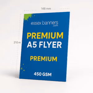 450gsm premium A5 flyers