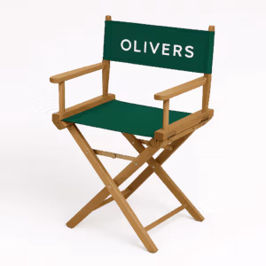 Printed directors chair