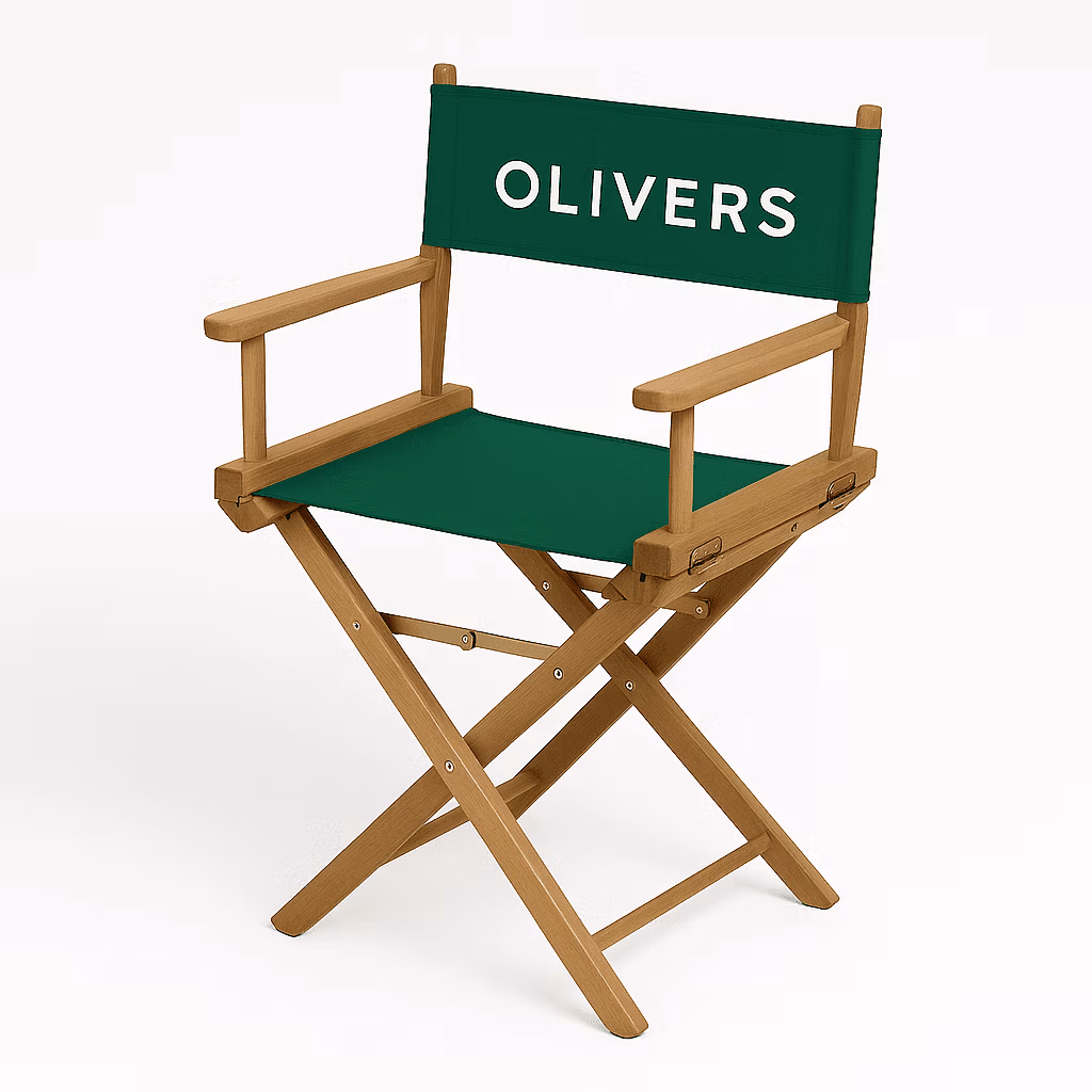 Printed directors chair