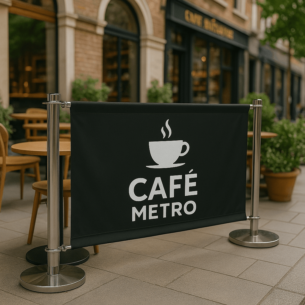 Printed Cafe Barriers Printed Cafe Barriers