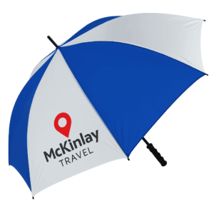 Printed branded umbrellas