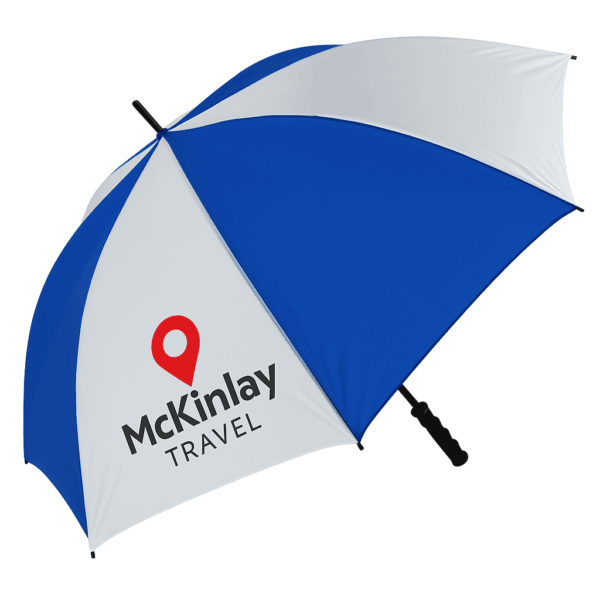 Printed branded umbrellas