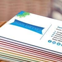 Triplex business card printing