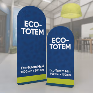 Eco totem stands