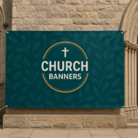 Printed church banners
