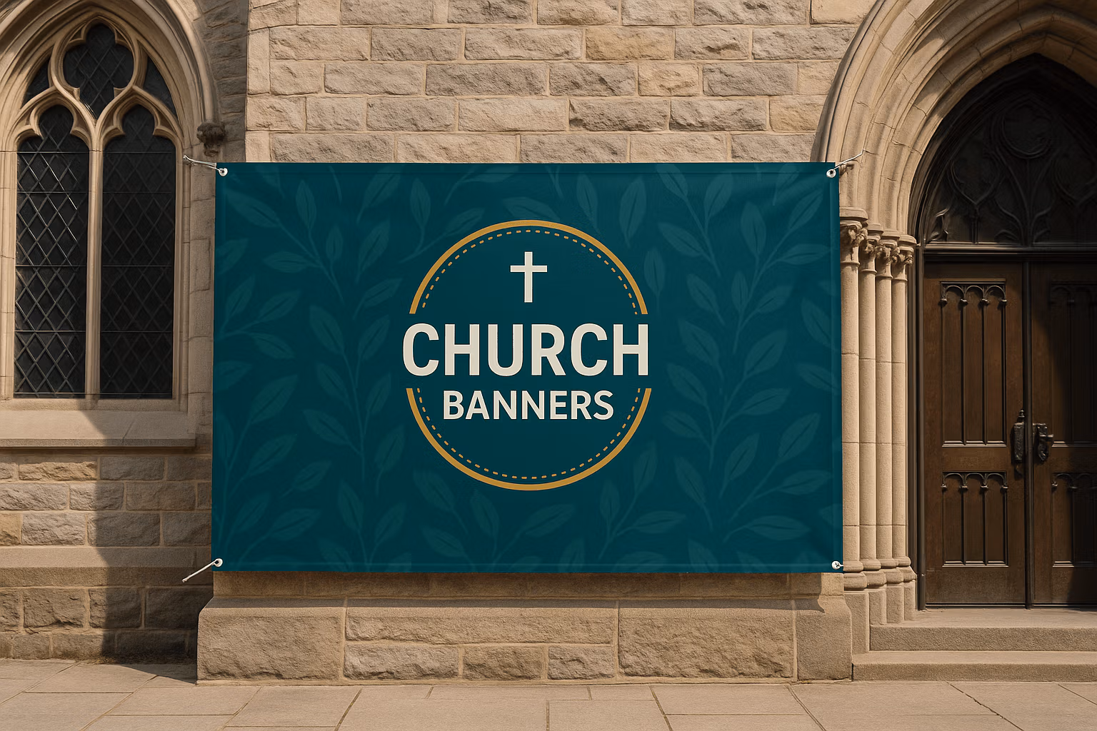 Printed church banners