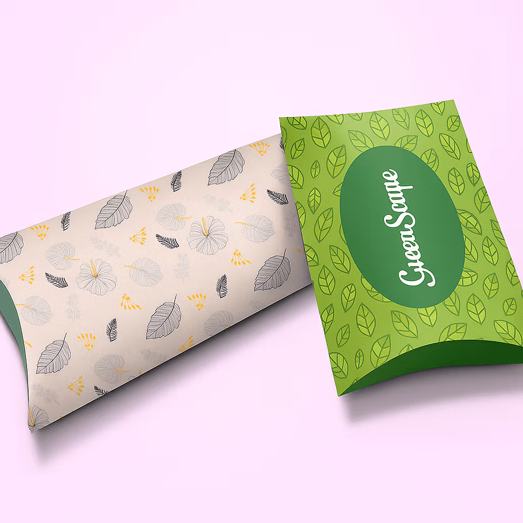 Printed small pillow boxes Printed small pillow boxes