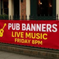 Pub banner printing