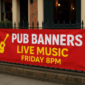 Pub banner printing