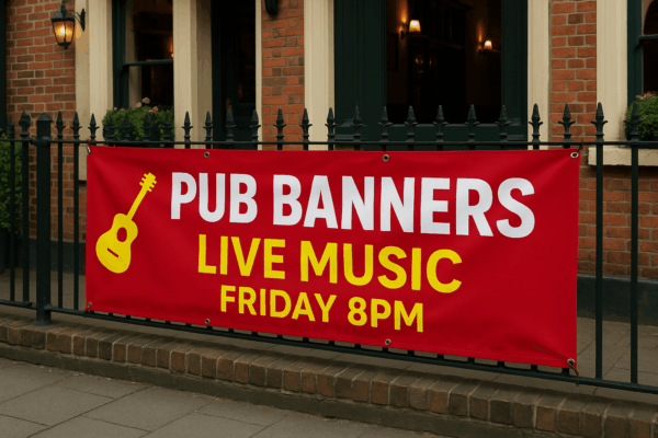 Pub banner printing