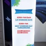 LED fabric light box