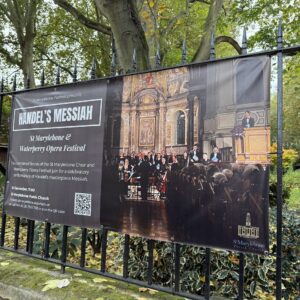 Outdoor church banner