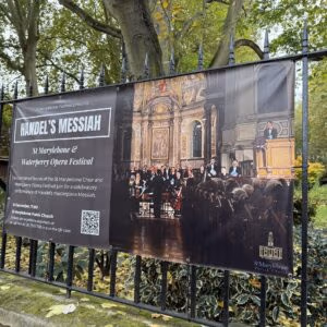 Outdoor church banner