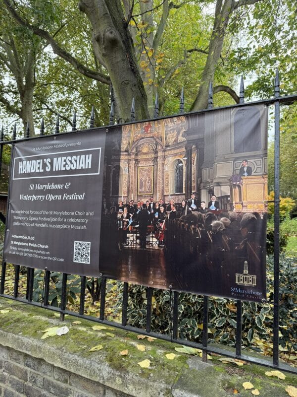 Outdoor church banner