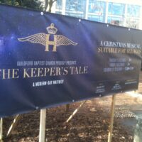 Outdoor church banner