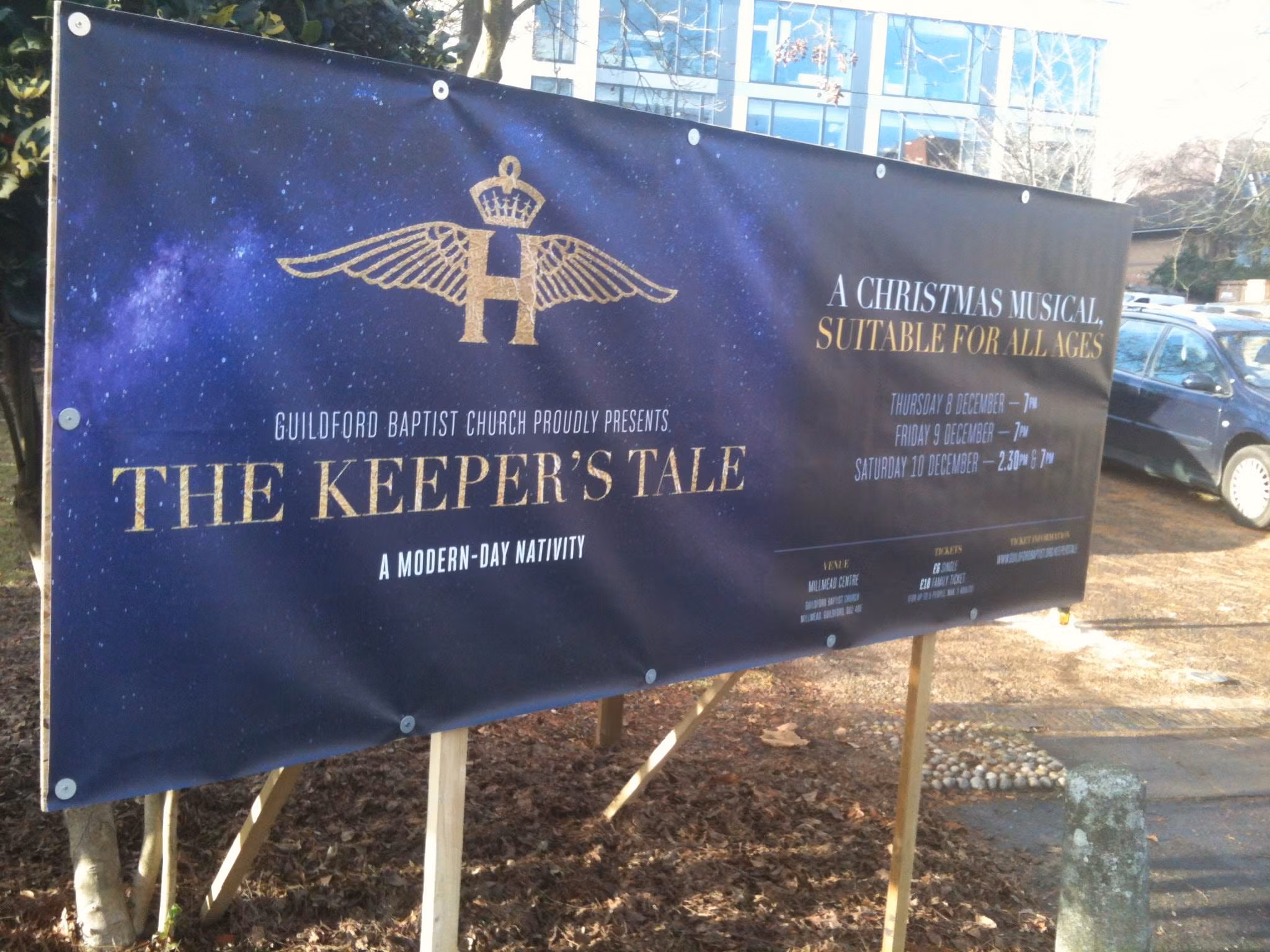 Outdoor church banner