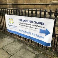 Church banners for advertising