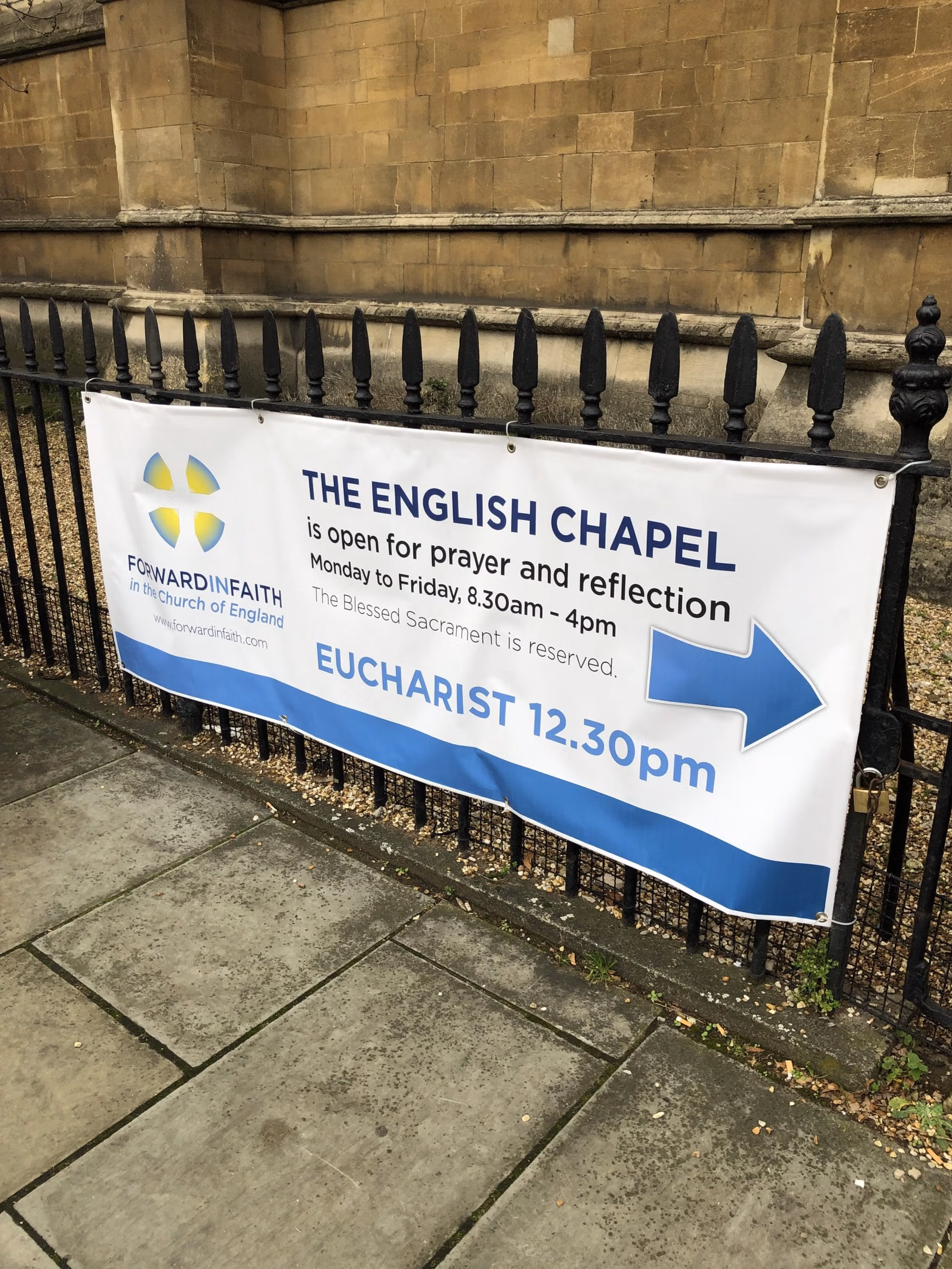 Church banners for advertising