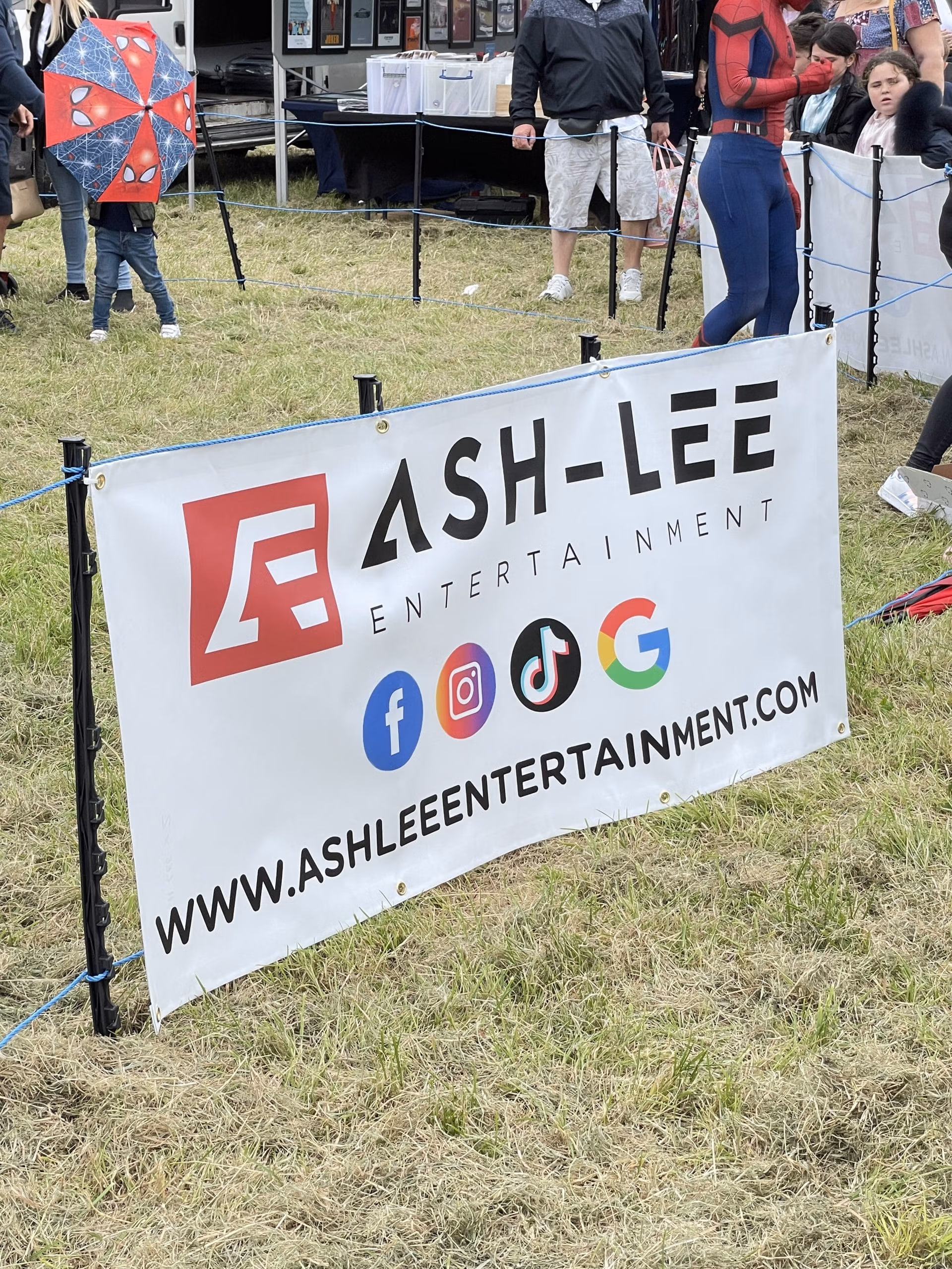 Corporate banner at event