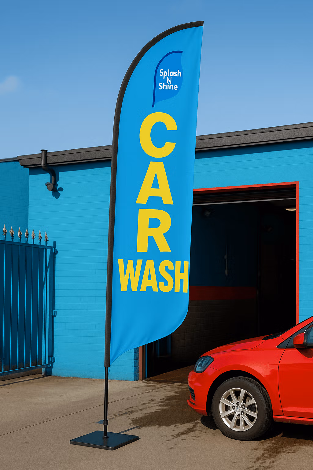 Car wash flags