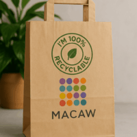 Eco friendly printed paper bags
