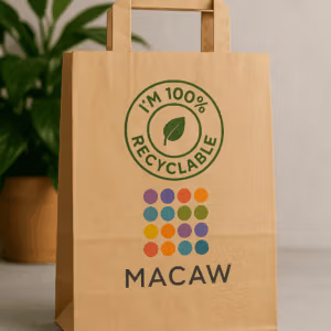 Eco friendly printed paper bags
