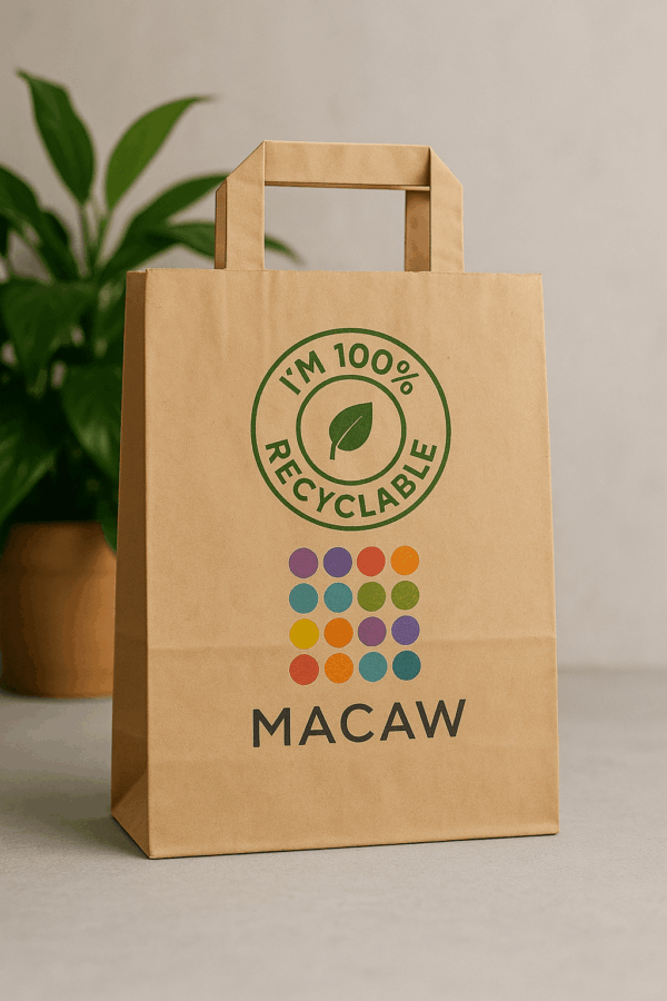 Eco friendly printed paper bags