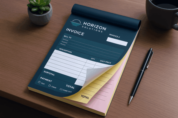 Full colour ncr invoice pads