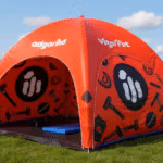 4m x 4m inflatable tent with 3 double sided walls