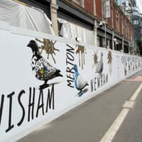 Printed custom hoarding