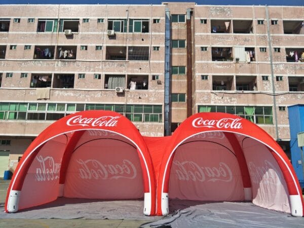 2 x 4m inflatable printed tents