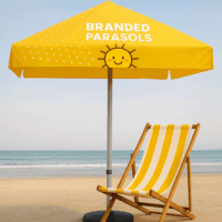 Branded printed parasols