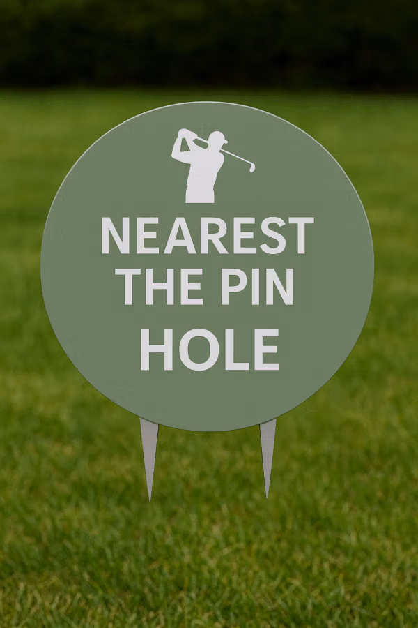 Golf tee signs