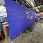 Stretch fabric backdrop