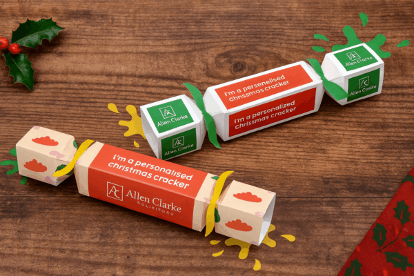 Branded christmas crackers