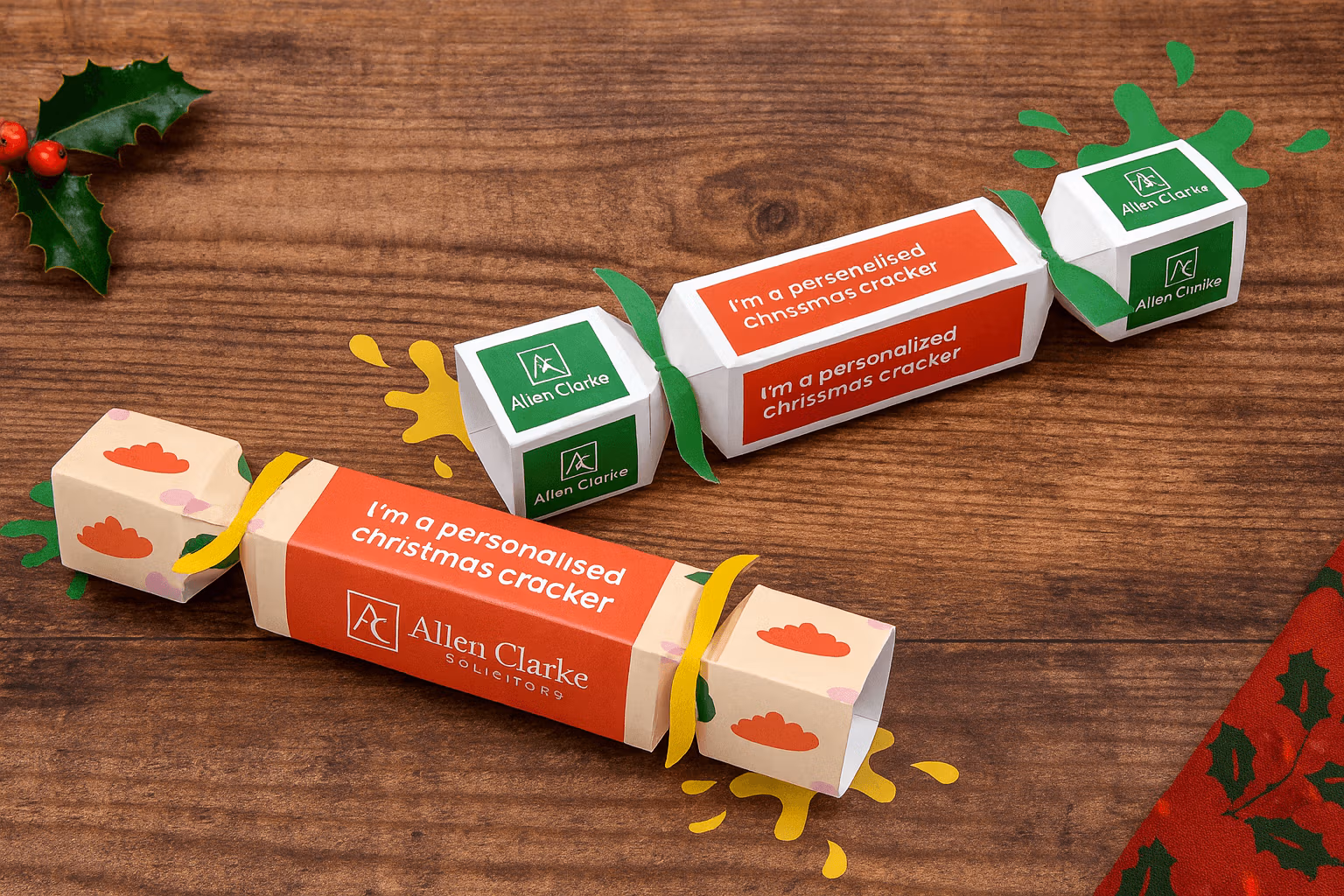 Branded christmas crackers Branded christmas crackers