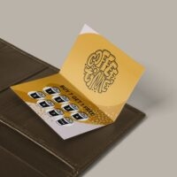 Folded business cards