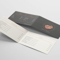 Printed Folded business cards