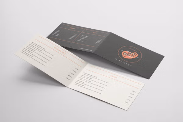 Printed Folded business cards