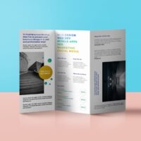 C fold express leaflet printing