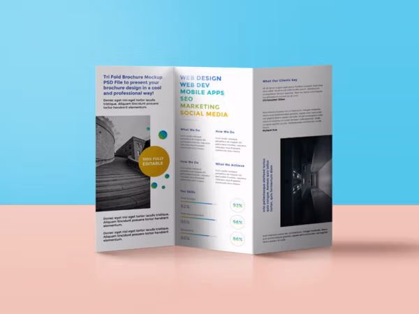 C fold express leaflet printing