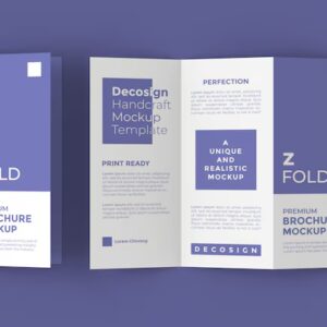 Z fold leaflet printing