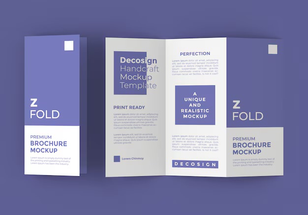Z fold leaflet printing