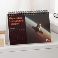 Printed desk calendars