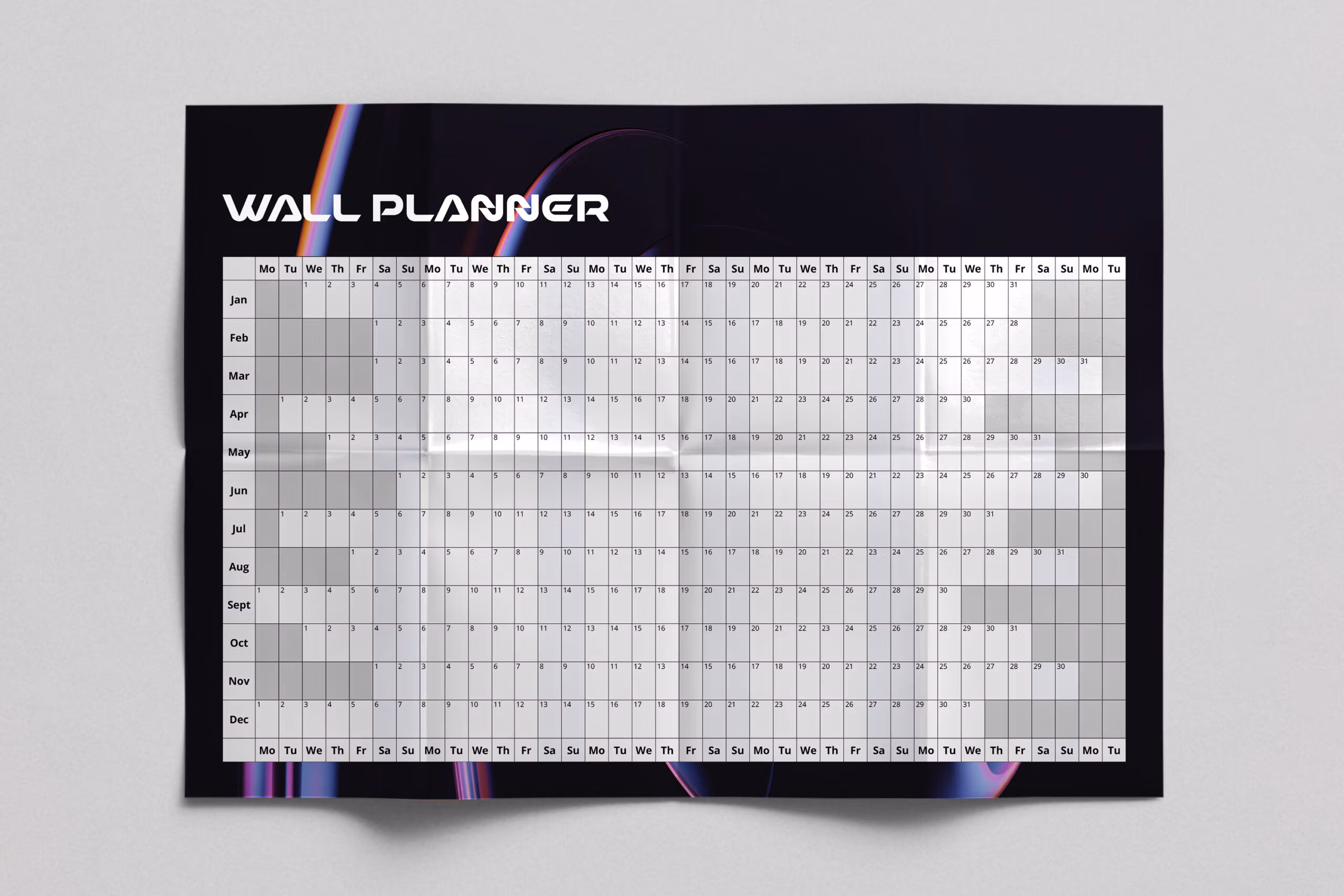 Wall planner printing essex